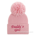 Unisex vanlig baby vinter beanie hattar